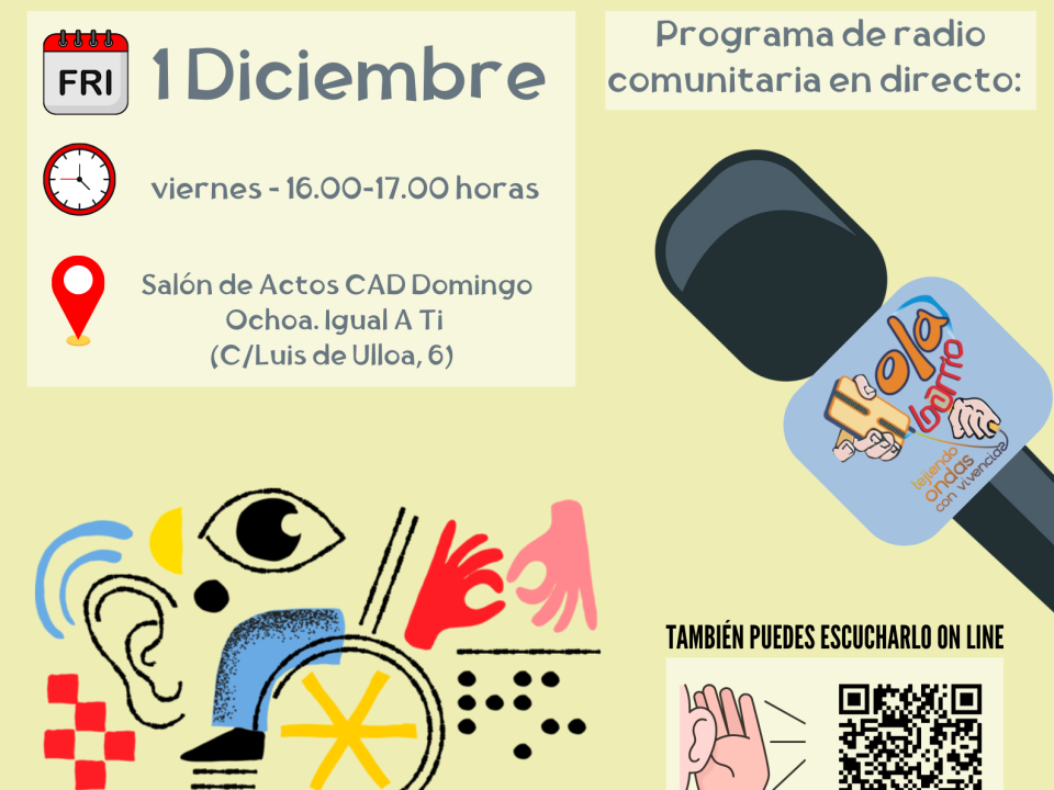 Cartel programa de radi o